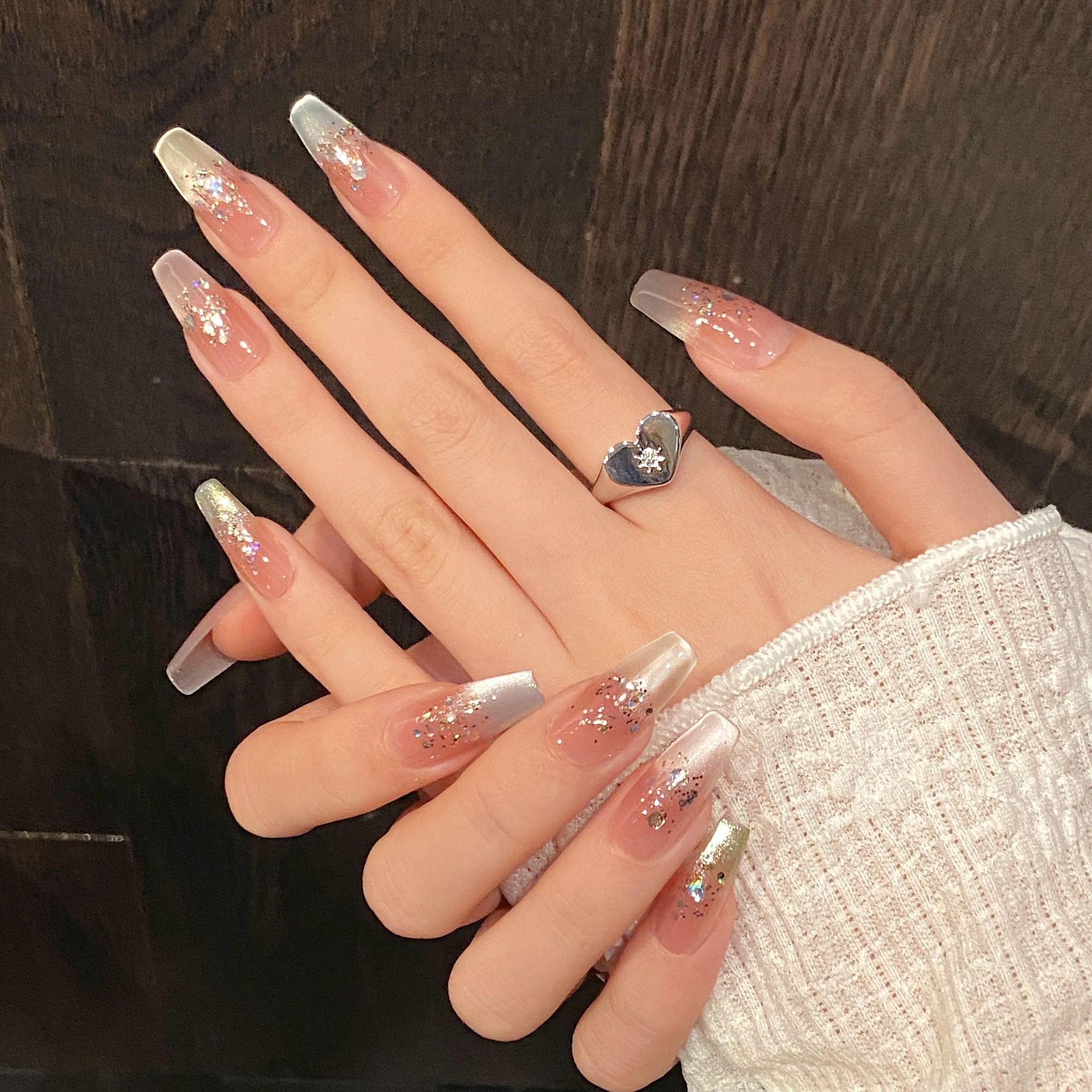 Handmade Press on Nails Rainbo - Nail Art Rainbow 评论和价格