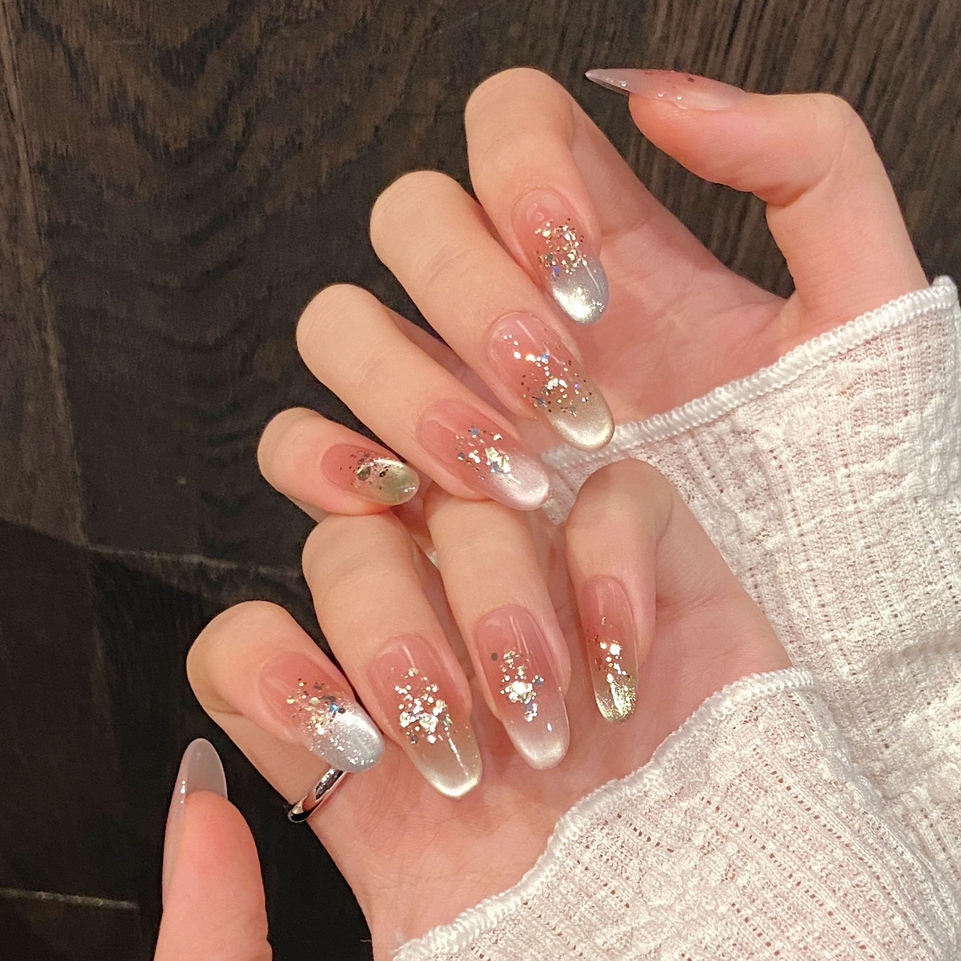 Handmade Press on Nails Rainbo - Nail Art Rainbow 评论和价格