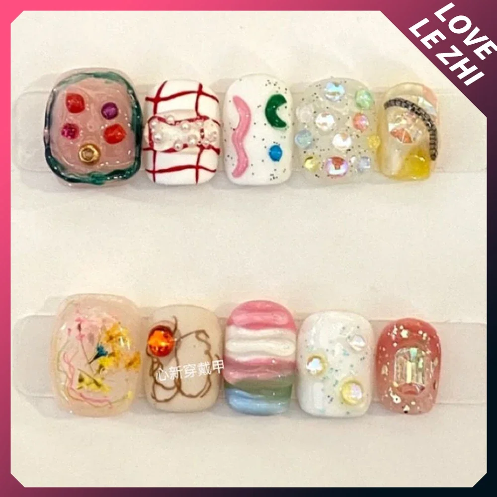 10Pcs Diy Creativity Funny Mas - Nail Art Love 评论和价格