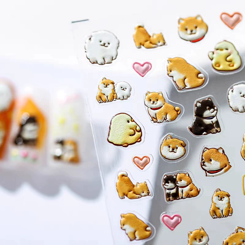 Cute Cartoon Yellow Duck & Dog - Nail Art Yellow 评论和价格
