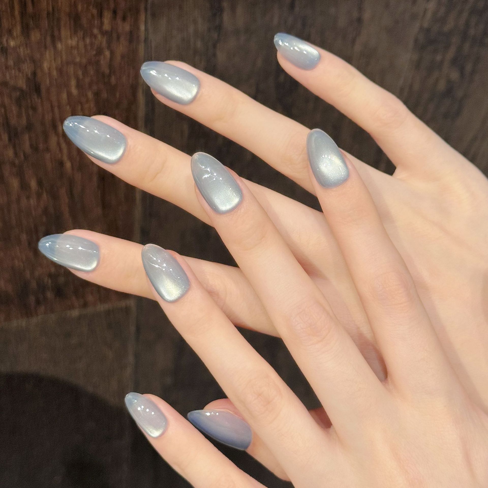 10Pcs Blue Cat Eye French Shor - Nail Art Eye Cat 评论和价格