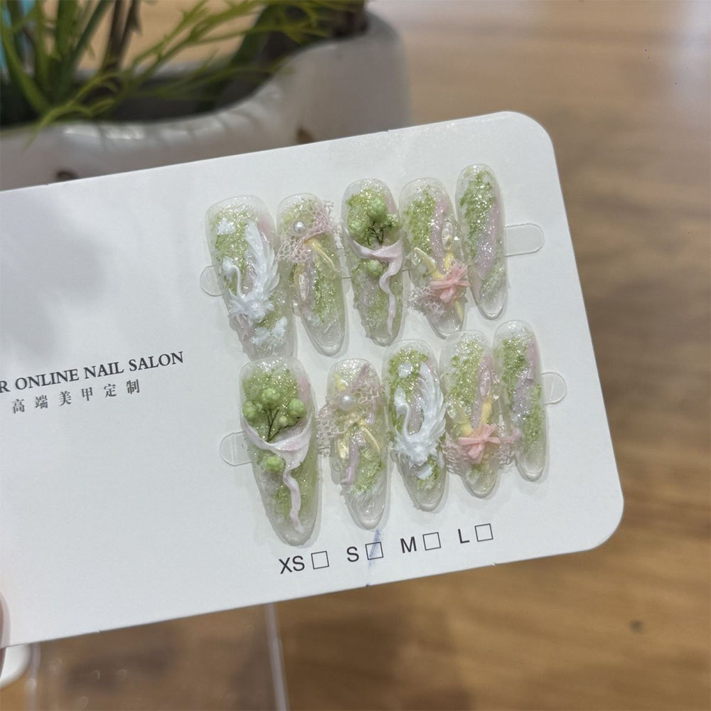 Cute Sweet Girlish Style Glitt - Nail Art Love 评论和价格