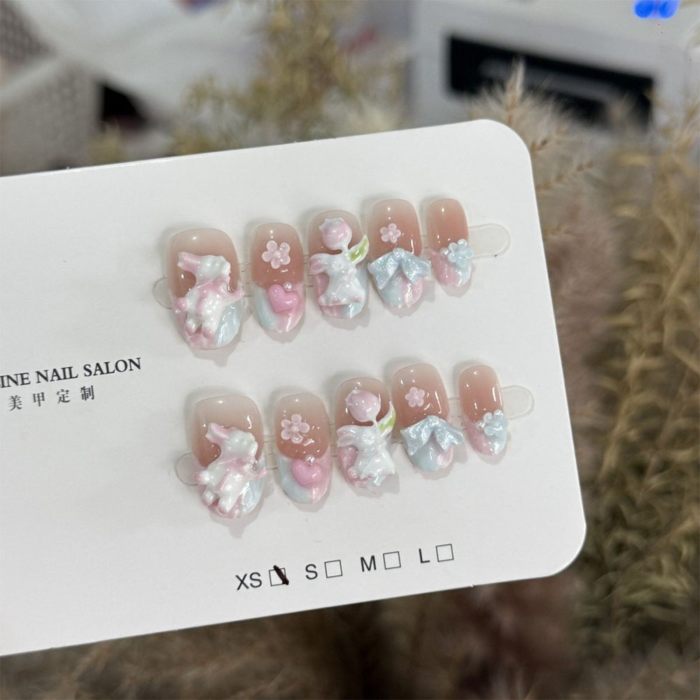 Cute Sweet Girlish Style Glitt - Nail Art Love 评论和价格