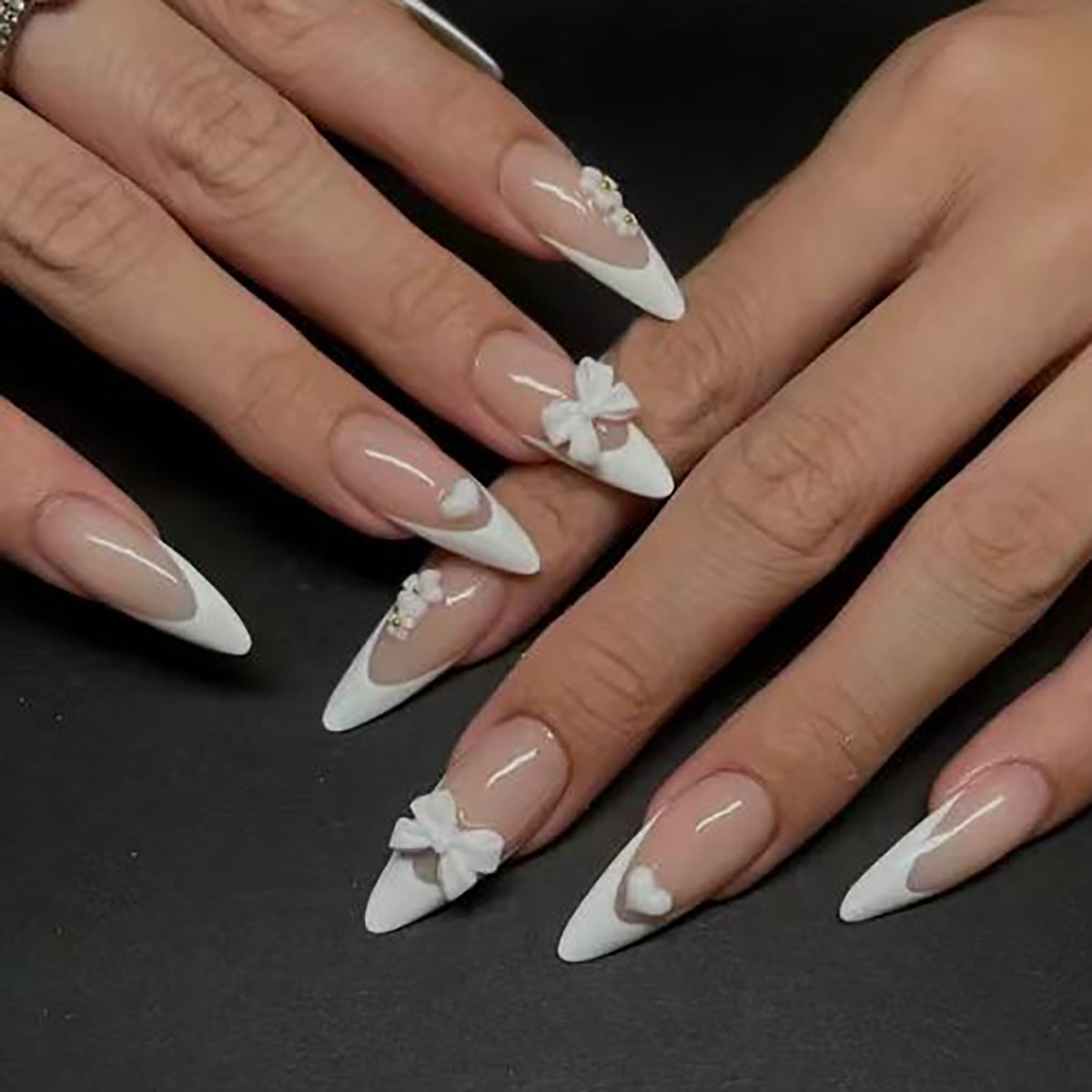 24pcs Fashion Rhinestone Press - Nail Art French 评论和价格
