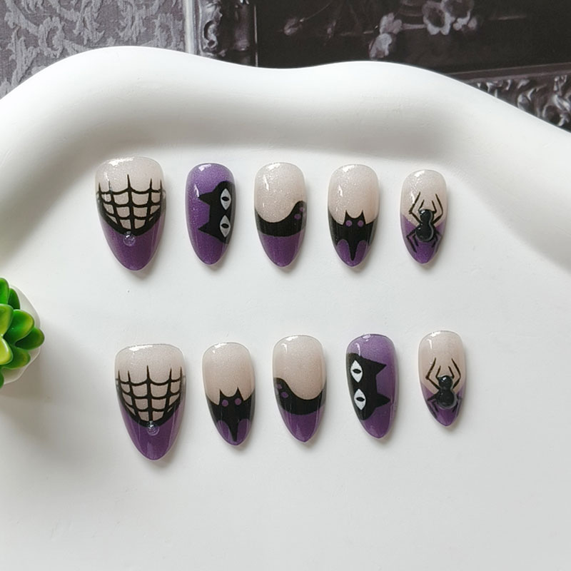 10Pcs Women Halloween Party Th - Nail Art Eye Cat 评论和价格