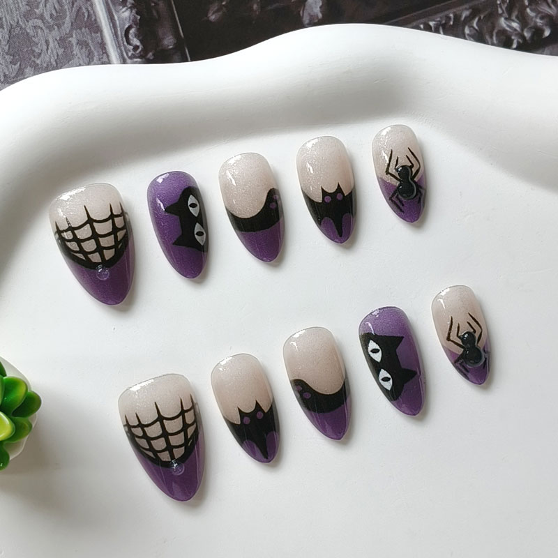 10Pcs Women Halloween Party Th - Nail Art Eye Cat 评论和价格