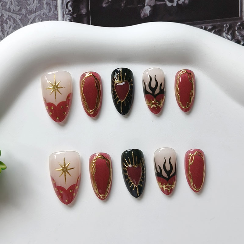 10Pcs Women Halloween Party Th - Nail Art Eye Cat 评论和价格