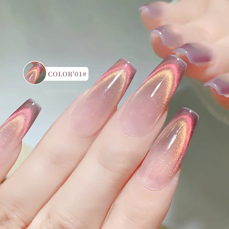 6 Colors Aurora Cat Eye Magnet - Nail Art Rainbow 评论和价格