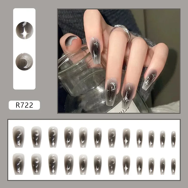 24Pcs/Set Dark Spice Wearable  - Nail Art Love 评论和价格