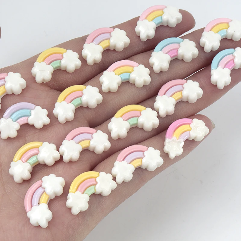 30Pcs/300pcs Mini Resin Rainbo - Nail Art Rainbow 评论和价格