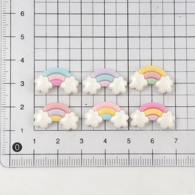30Pcs/300pcs Mini Resin Rainbo - Nail Art Rainbow 评论和价格