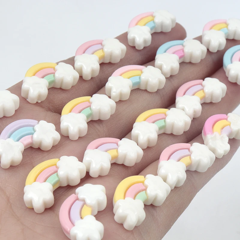 30Pcs/300pcs Mini Resin Rainbo - Nail Art Rainbow 评论和价格