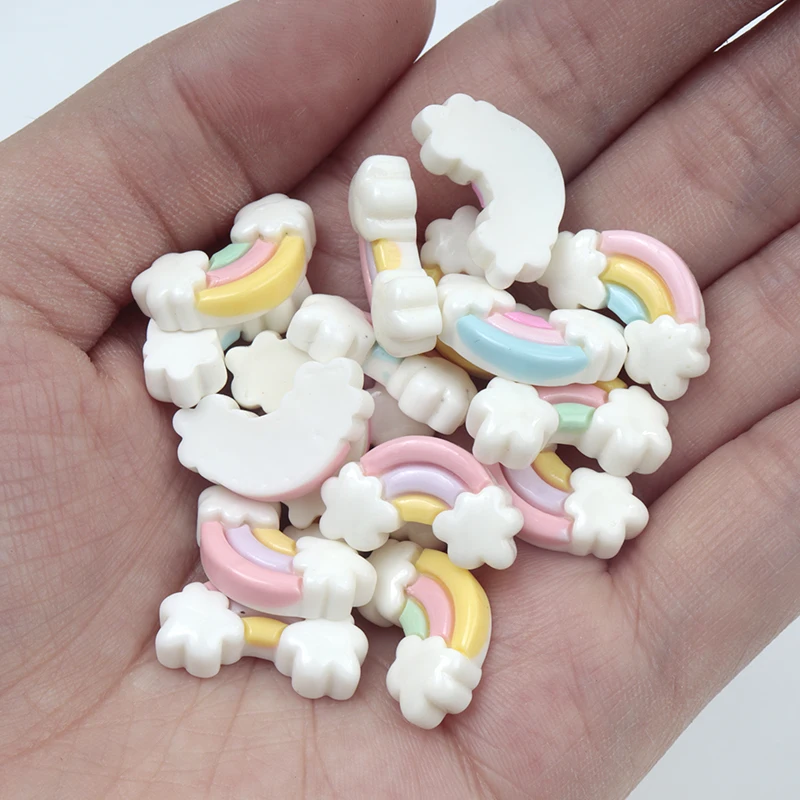 30Pcs/300pcs Mini Resin Rainbo - Nail Art Rainbow 评论和价格