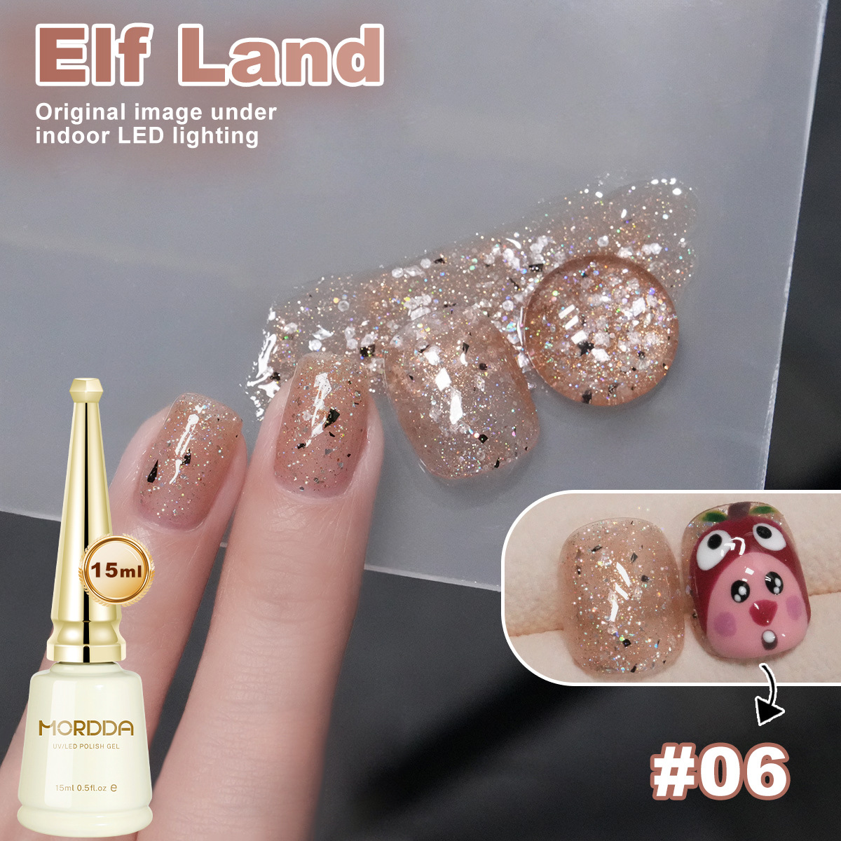 6 Colors 15ml Cat Eye Polish R - Nail Art Rainbow 评论和价格