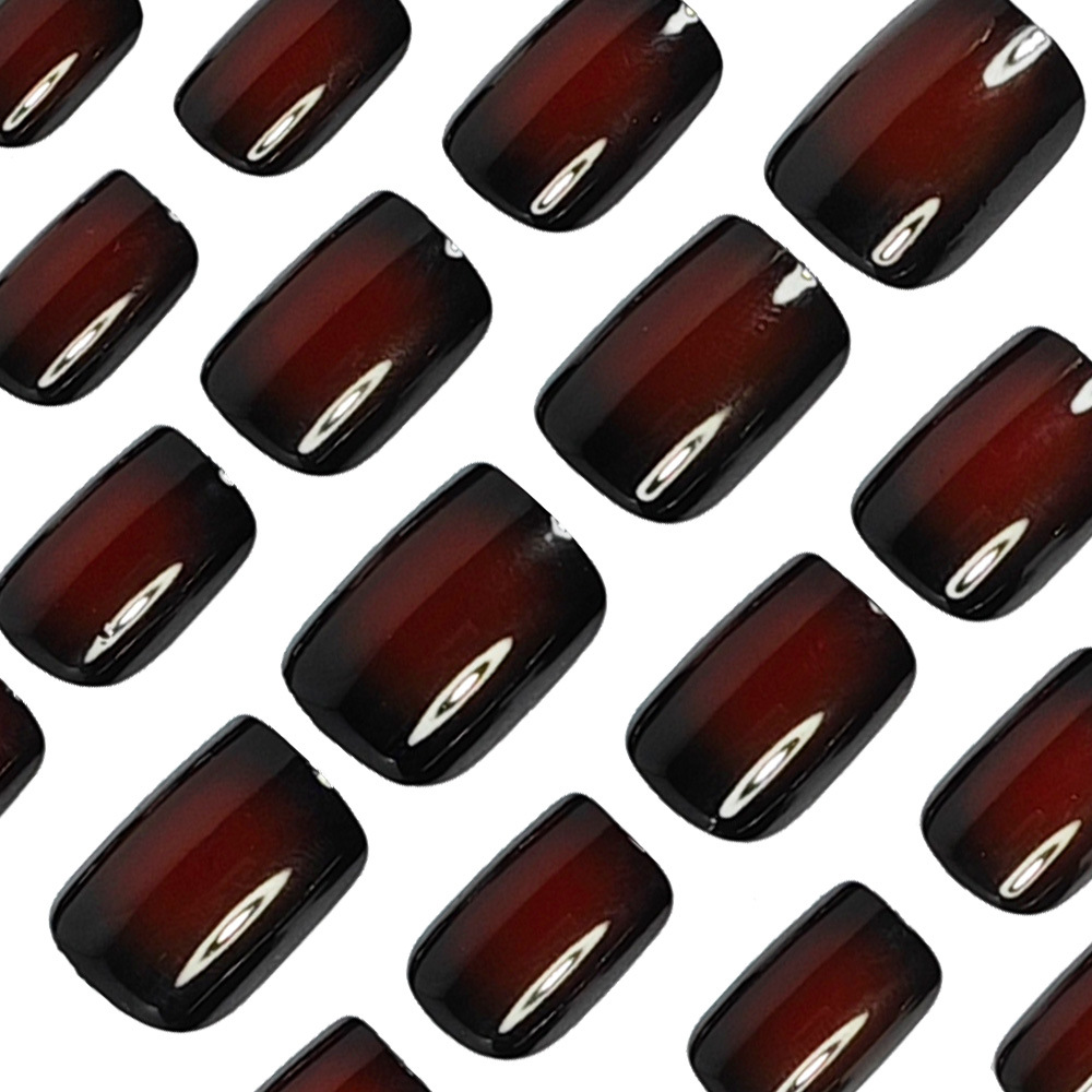 Short Square fake nails for wo - Nail Art French 评论和价格