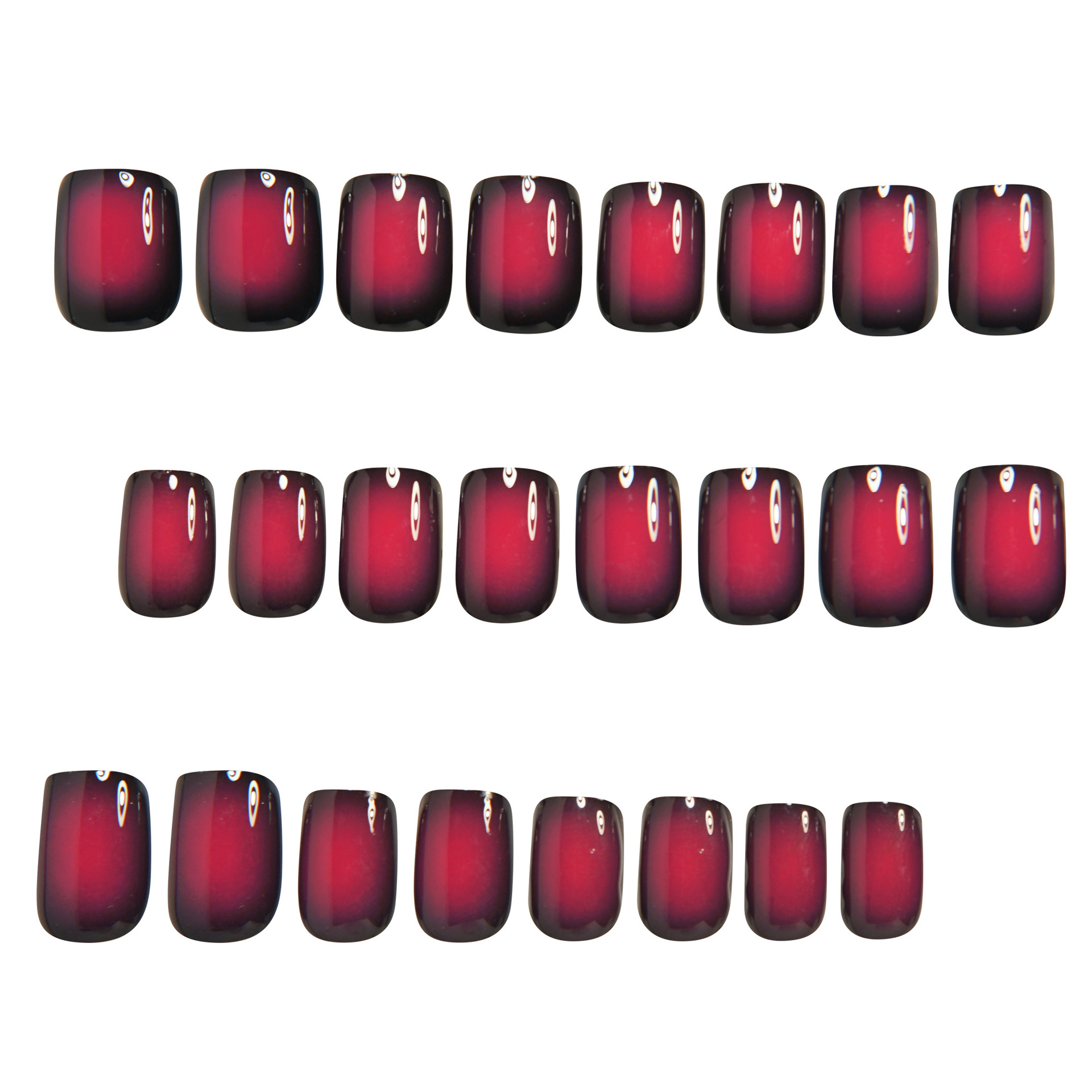 Short Square fake nails for wo - Nail Art French 评论和价格