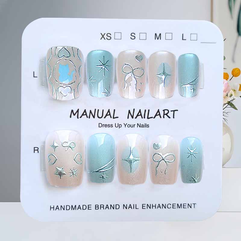 10 Pcs Dreamy Cat with Love Bo - Nail Art Eye Cat 评论和价格