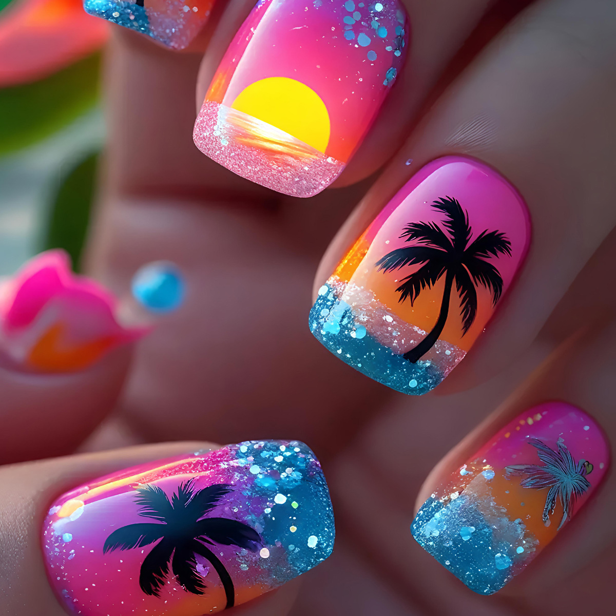 24pcs/set Short Medium Long Fa - Nail Art Yellow 评论和价格