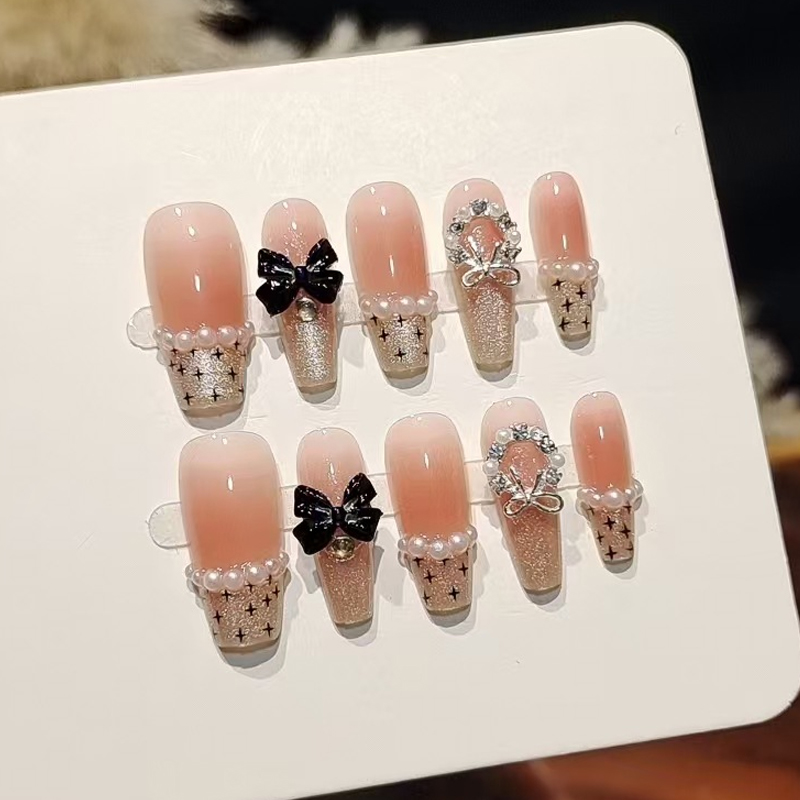 10Pcs French Sweet Cool Spicy  - Nail Art French 评论和价格