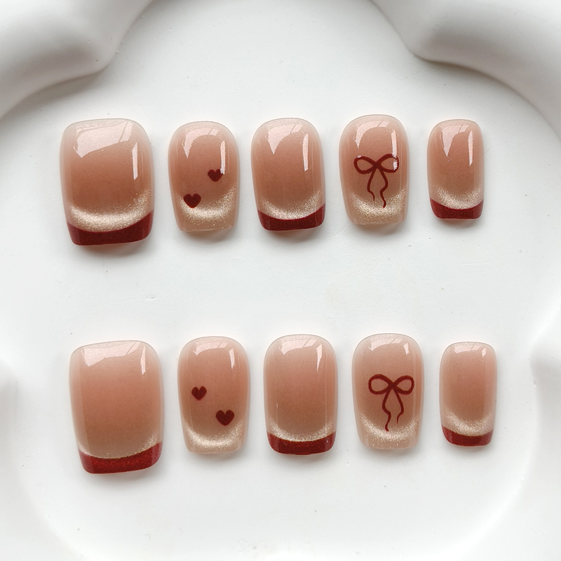 10Pcs French Style Cute Sweeth - Nail Art Eye Cat 评论和价格