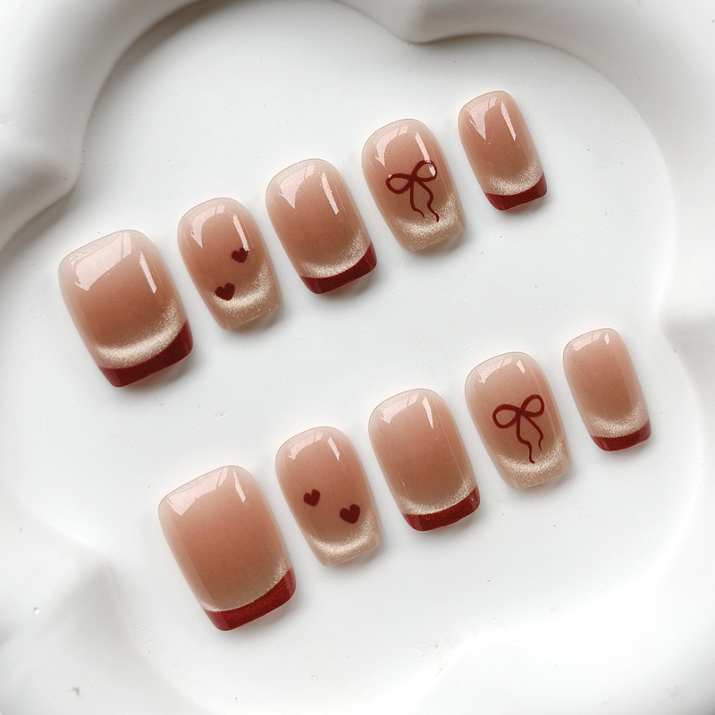 10Pcs French Style Cute Sweeth - Nail Art Eye Cat 评论和价格