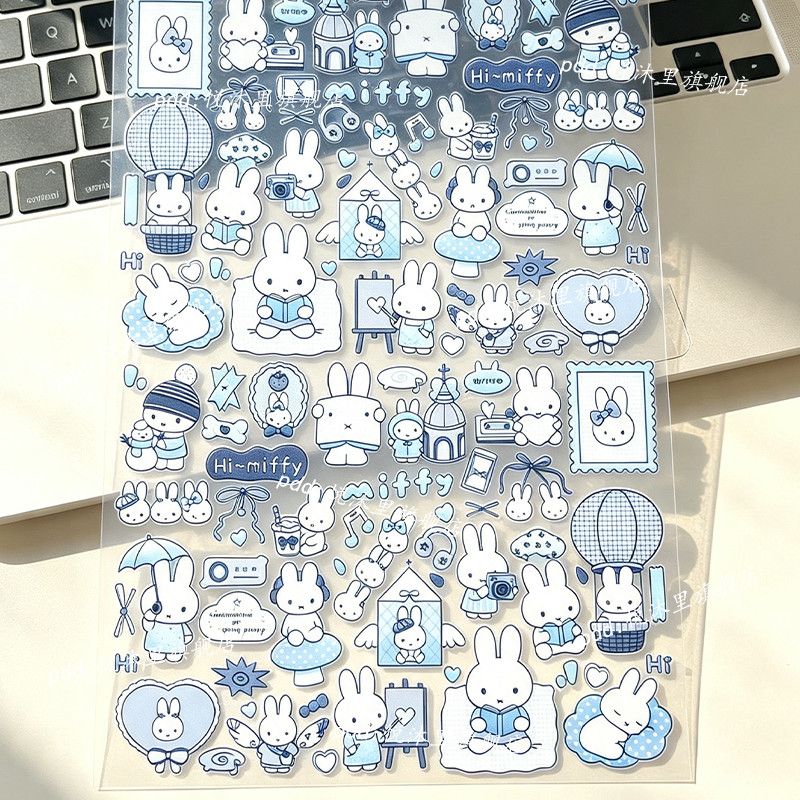 Blues Miffy Stickers Nail Art  - Nail Art Love 评论和价格