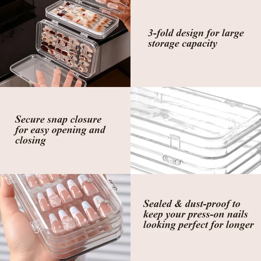 Clear Foldable Press On Nail S - Nail Art Quotes 评论和价格