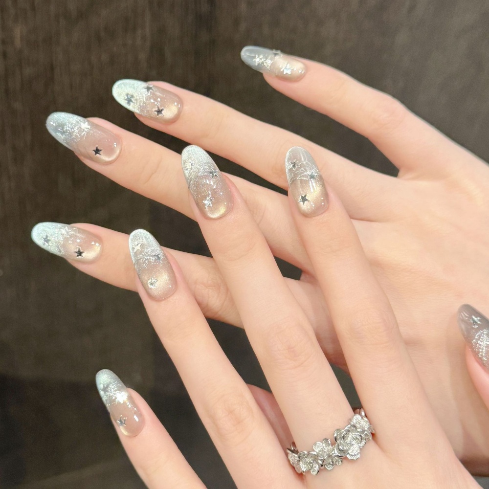 10pcs Cat's Eye Handmade Fake  - Nail Art French 评论和价格