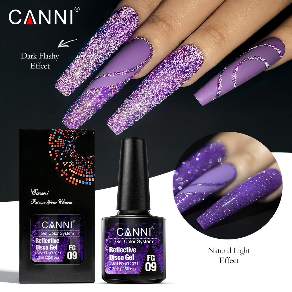 Canni Reflective Gel Bright Ef - Nail Art Rainbow 评论和价格