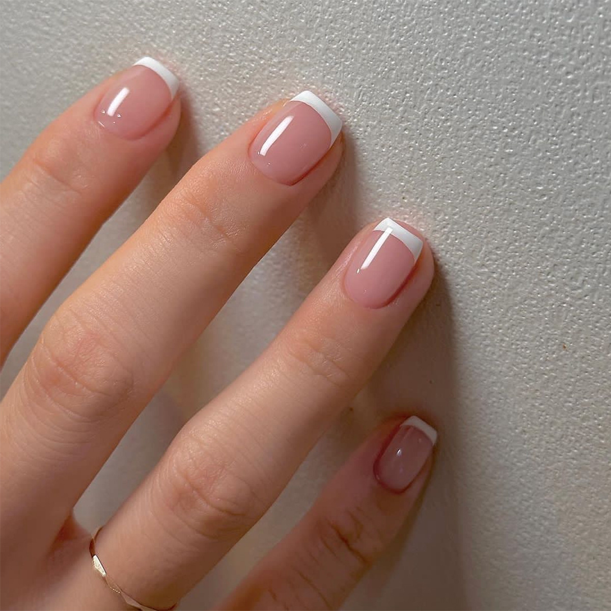 24ps/set Short Fake Nails for  - Nail Art French 评论和价格