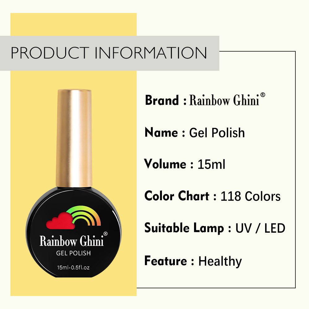 RG 15ml HEMA TPO FREE Glitter  - Nail Art Rainbow 评论和价格