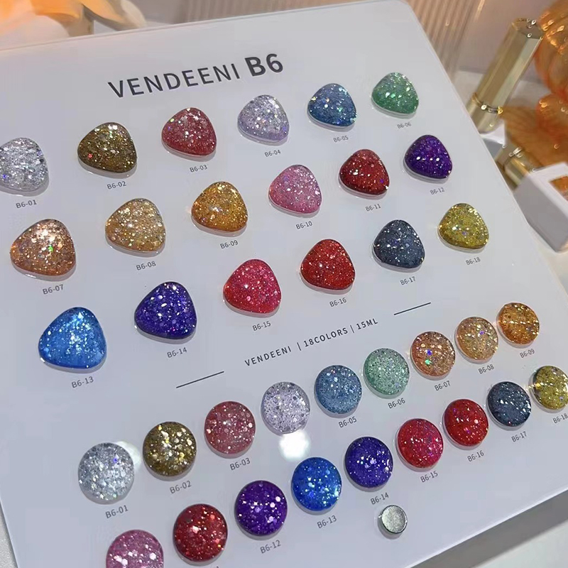 VENDEENI 18 Colors 12 Color Gl - Nail Art Eye Cat 评论和价格