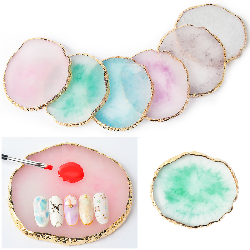 Resin Agate Stone Nail Art Pal - Nail Art Quotes 评论和价格